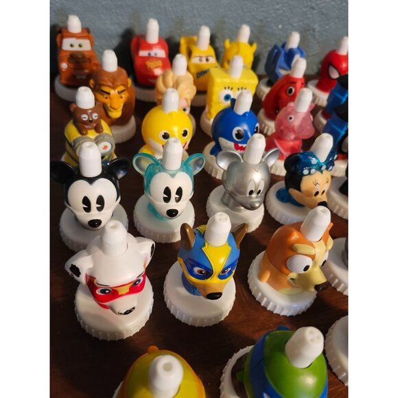 Lot of 45 Good 2 Grow Bottle Toppers Disney Toy Story TMNT Paw Patrol Bluey etc. - Picture 5 of 11